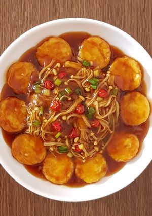 Foto resep Tofu Masak Jamur Enoki