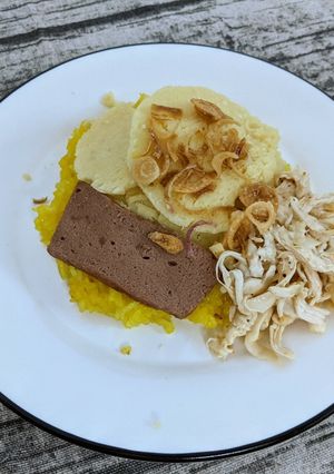 Hình của món Xôi xéo Hà Nội.