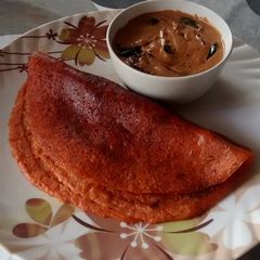 A picture of Tomato Dosa.