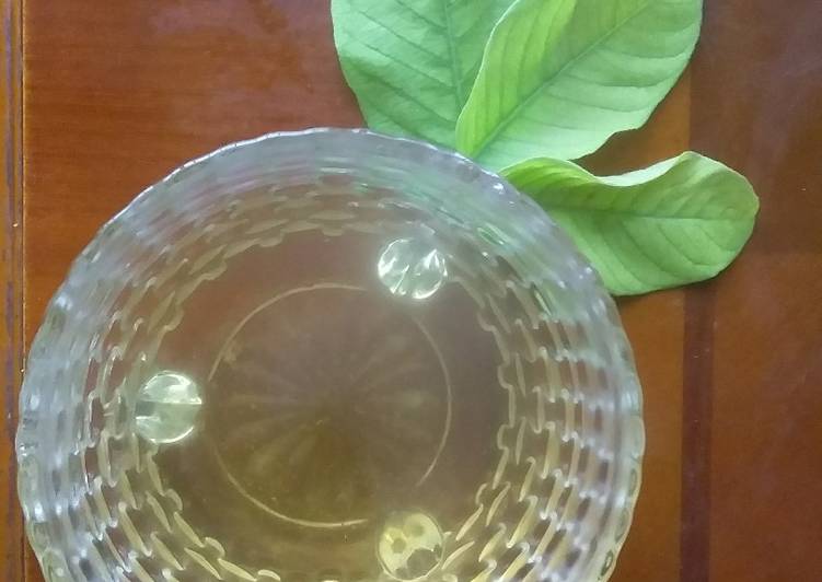 Simple Way to Make Quick Guava leave green tea