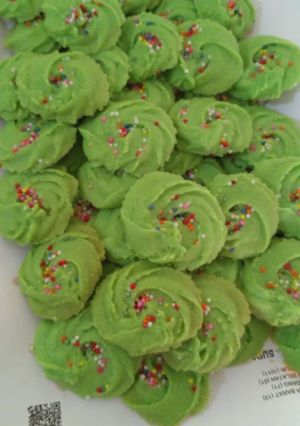 Foto resep Kue semprit pandan