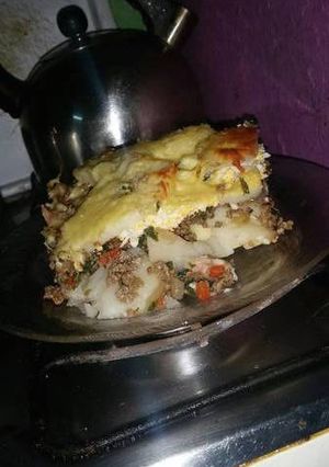 Una foto de Lasaña de papa