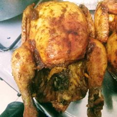 A picture of Whole oven grilled bbq chicken#authormarathon #festivecontest.