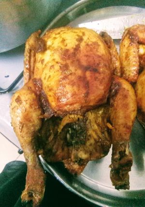 A picture of Whole oven grilled bbq chicken#authormarathon #festivecontest.