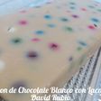 Turrón de Chocolate Blanco con Lacasitos