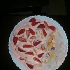 A picture of Strawberry Baileys trifles.