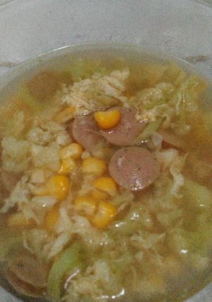 Foto resep Soup brokoli jagung sosis