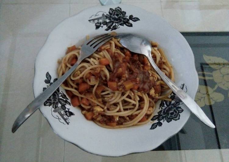 Spaghetti Saus Pedas
