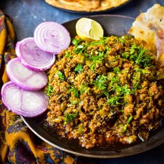 A picture of Dhaba Style Butter Keema Masala.