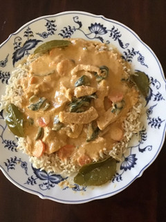 A picture of California Farm Panang Basmati Dinner.