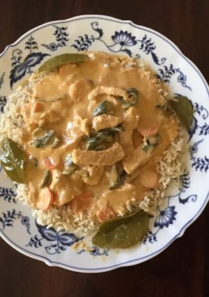 A picture of California Farm Panang Basmati Dinner.