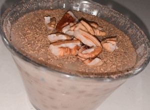 Una foto de Tapioca vegana con leche de coco