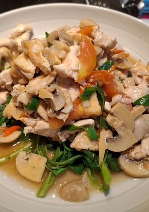 Foto resep Ayam Jamur Saus Tiram