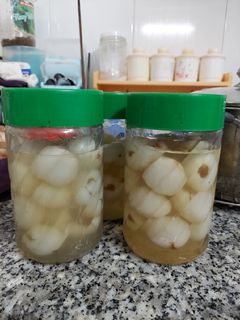 Hình của món Soda vải ngâm đường phèn.