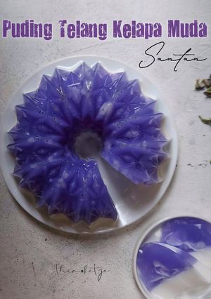 Foto resep Puding Telang Kelapa Muda