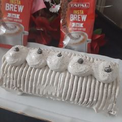 Coffee swiss roll A picture of Coffee swiss roll.