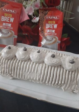 A picture of Coffee swiss roll.