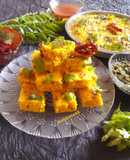 Quick bottle gourd farali dhokla