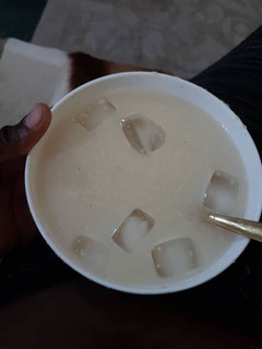 A picture of Milky ijebu garri.