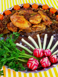 عکسی از دستور بوقلمون تابه ای