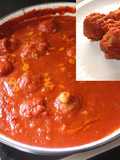 Albóndigas de caballo con tomate