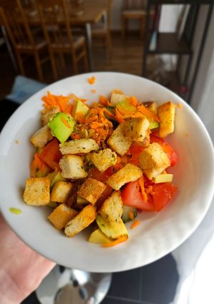 A picture of Air Fryer Croutons.