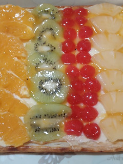 Una foto de Tarta de frutas con hojaldre