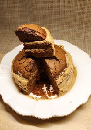 Une photo de Gâteau au chocolat mousse pralinoise