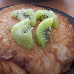 Una foto de Pancakes con una pizca de canela😋 (Tortitas Americanas)