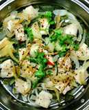 Cá Diêu Hồng Hấp Gừng & Rau Cải Cay