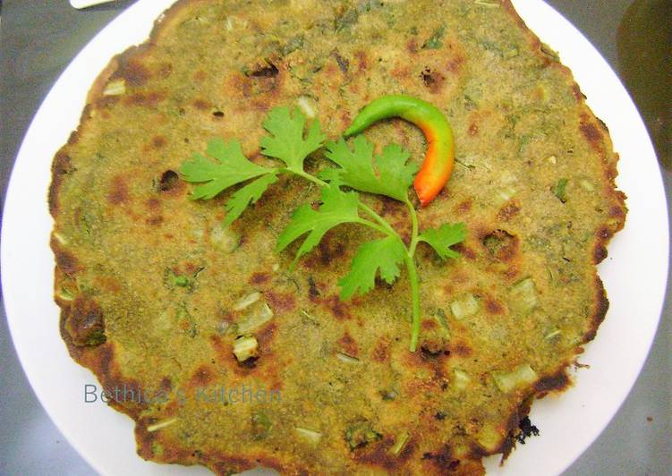 Bok Choy Bajra Roti