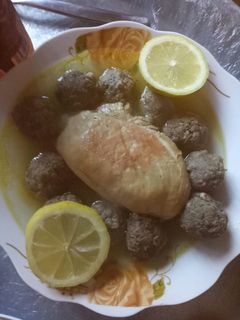 صورة لوصفة طبق الكفتة مع الدجاج