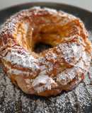 Paris-brest de crema de nueces y toffee