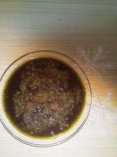 عکسی از دستور خورشت آلو اسفناج