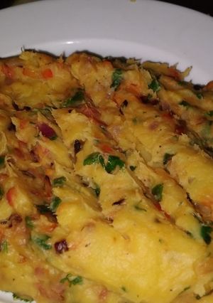 A picture of Pan fried Matoke.