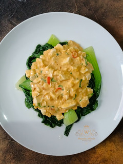 Foto resep Pokcoy Siram Saus Telur Asin