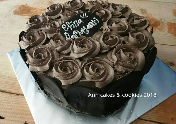 Cara bikin Steamed chocolate cake