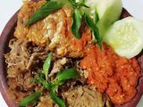 Empal daging gepuk penyet