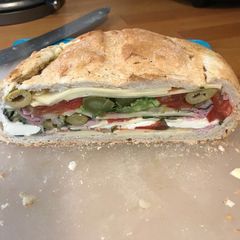 Muffuletta, a la James Martin A picture of Muffuletta, a la James Martin.