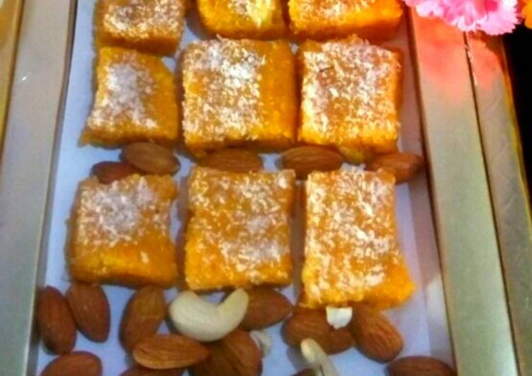 Recipe of Any-night-of-the-week Coconut burfi