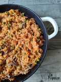 Riz pilaf au pilau et petits pois