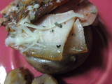 Pincho de champis y beicon