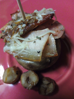 Una foto de Pincho de champis y beicon