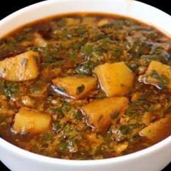 A picture of Aloo methi.
