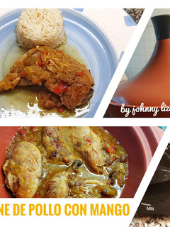 Una foto de Tajine de pollo con Mango