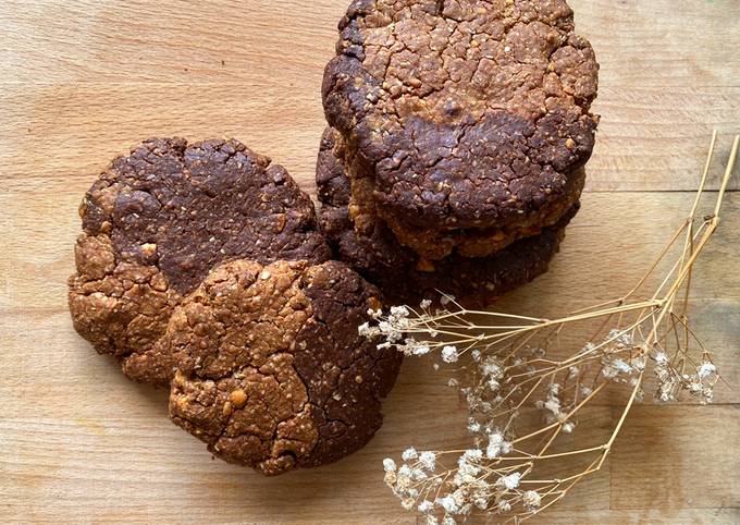 Resep Peanut Butter Swirl Chocolate Protein Cookies Oleh Pita Apita -  Cookpad