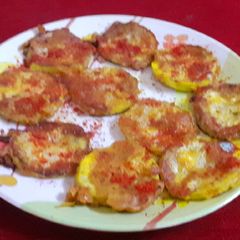 A picture of Bottle gourd tawa fried or lauki bhaja.