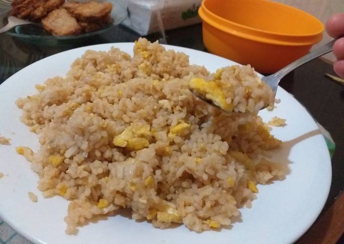 Cara bikin Nasi Goreng Telur Rumahan