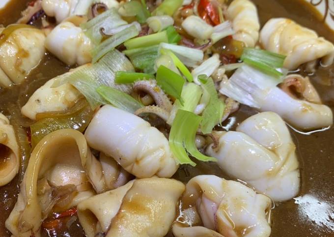 Resep Cumi goreng mentega yang Lezat