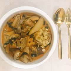 A picture of Goat intestines peppersoup.